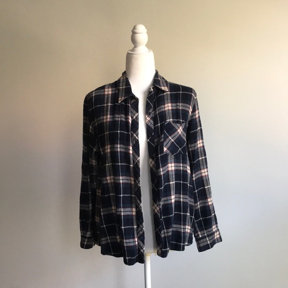 Blue flannel size small - Picture 1 of 5